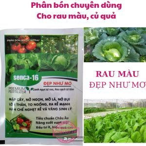 Phân bón chuyên dùng cho rau màu củ quả - Senca Đẹp như mơ - Năng suất vượt trội - rau xanh lá to ngồng mập ngọn gói to 50 gram