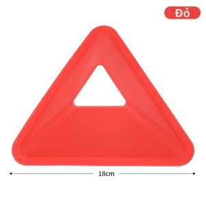 10 Cái Cọc Huấn Luyện Bóng Đá Màu Sắc Ngẫu Nhiên Hình Tam Giác Đĩa Khéo Léo Bóng Đá Thiết Bị Đánh Dấu Sân Bóng Cầm Tay Cho Trẻ Em & Người Lớn