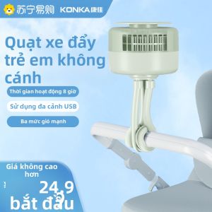 KONKA | Quạt USB Nhỏ Di Động Konka KJ1272 Quạt Bàn USB Di Động Cho Văn Phòng Và Xe Hơi Quạt Di Động Nhỏ Cho Ký Túc Xá Học Sinh