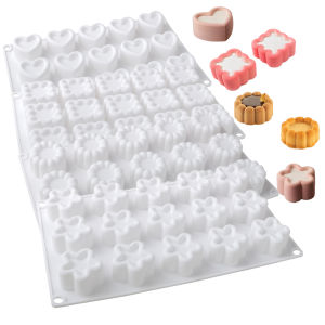 15-Tế Bào Lõm Khuôn Bánh Silicone Hình Trái Tim Vuông Hình Ngôi Sao Hình Ngôi Sao Mousse Khuôn Thân Thiện Với Môi Trường Nhà Bếp Chocolate Dụng Cụ