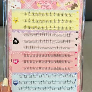 Glue-Free Assortment Pack Multi-Style Upper and Lower Combination Eyelash Book Comprehensive Plate Self-Adhesive Fox Series Fake Eyelashes Camellia