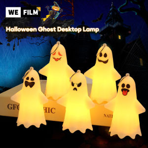 Halloween Decorative Ghost Lamp Desktop Decoration Ghost Festival Party Prop Pendant for Childrens Kids Halloween Ornament