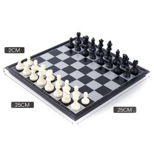 หมากรุกสากลแม่เหล็ก Black&White Magnetic Chess ของเล่น เด็ก บอร์ดเกม