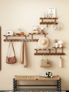 ตู้เสื้อผ้าติดประตูหน้าบ้านแบบติดผนังที่สร้างสรรค์พร้อมจัดเก็บกุญแจ ไม่ต้องเจาะ ตู้เสื้อผ้า ตู้เสื้อผ้าแบบติดผนัง