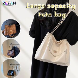 ZEFAN กระเป๋าแมสเซ็นเจอร์สะพายไหล่เรโทรสำหรับเดินทางฤดูใบไม้ร่วงและฤดูหนาวบรรยากาศระดับสูงเข้าได้กับทุกกระเป๋าแบบหนีบแขนความจุมาก