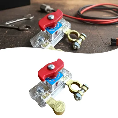 SUITU | สวิตช์ตัดการเชื่อมต่อแบตเตอรี่ 1 ตัว ป้องกันการรั่วไหลของพลังงาน 12V/24V สวิตช์ตัดการเชื่อมต่อแบตเตอรี่รถยนต์ สวิตช์ตัดการเชื่อมต่อ สวิตช์ปิดเครื่อง