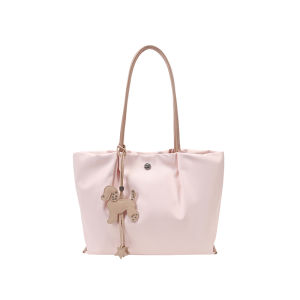 Large Capacity Pink Cloud Whisper Tote Bag Womens Handbag Chio2nd South Wind Soft Shoulder Bag Casual British Style