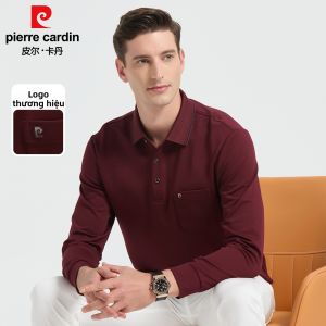 Pierre Cardin | Áo Polo Dài Tay Nam Cổ Tròn