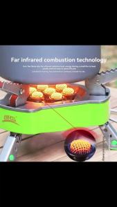 BRS | BRS-71A-1 10500W Powerful Gas Stove Seven Burner Outdoor Portable Furnace High Power Butane Stove for Hiking Cooking Picnic BBQ