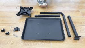 ถาดวาง ถาดวางของ ติดเก้าอี้ตัดผม อุปกรณ์เสริมเก้าอี้ตัดผม ถาดวางเก้าอี้ตัดผม สำหรับวางเครื่องมือ อุปกรณ์เสริมความงาม