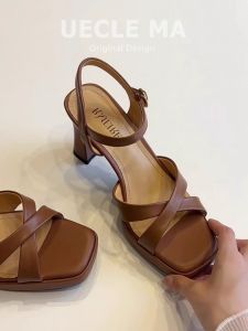 MASHUJIA | Waterproof Platform Comfortable High Heels Roman Sandals