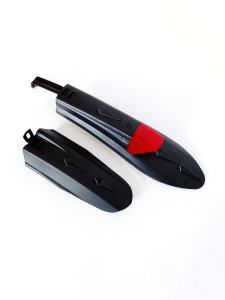 Kids Mountain Bike Fender Bicycle Front and Back Wheels Cover Cement Tile Racing Rain Block Board Road Bike Fender Cement Tile with Light