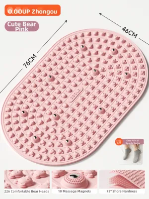 O:OOUP | Soft Silicone Reflexology Foot Mat For Slow Jogging Acupuncture Point Massage