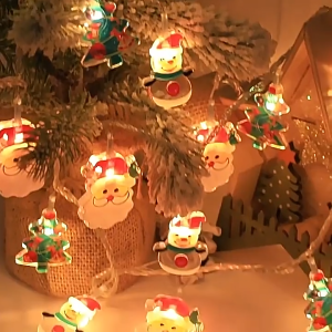 6M christmas lights string light LED Santa Claus Snowman christmas Tree DIY Xmas Decor Indoor Outdoor party