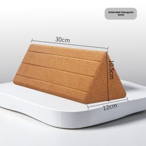 Eiyanger Triangle Yoga Brick Womens Fitness Home Use Cork Waist Relax Professional Dance Practice Brick Gym Sports Equipment
