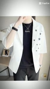 Áo vest áo vest nam lửng tay quý phái họa tiết ngôi sao điểm nhấn chất vải cao cấp bao đẹp - H74