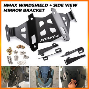 E&M Nmax Windshield Bracket NmaxV1 Nmax V2 Side mirror Bracket Stainless Steel 3Style