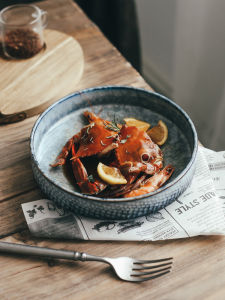 Ceramic Shallow Bowl round Bowl Dish Plate Bowl Breakfast Bowl Fruit Bowl Noodle Bowl Western Food Bowl Deep Soup Plate Restaurant for Restaurant and Commercial Use