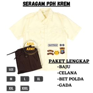Grosir baju seragam satpam security krem cream terbaru seragam satpam krem seragam satpam cream seragam satpam pdh krem seragam satpam pdl krem