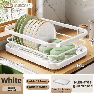 Drain Drying Kitchen Dish Rack