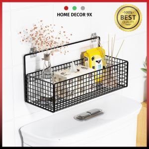 Kệ Đề Đồ Nhà Tắm Dán Tường Hình Chữ Nhật Kệ Để Mỹ Phẩm Gia Vị Nhà Bếp Đa Năng Tặng Kèm Miếng Dán