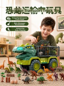 TEMiTANGMI | Extra-large T-Rex Transport Car Toy for Children