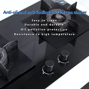 1SET/4PCS Alas Cover Kompor Anti Minyak Mudah Dicuci Reusable Stovetop Burner Protector 27x27cm