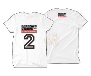 T-SHIRT KAOS PRABOWO GIBRAN NOMOR URUT 2 VOL 1