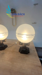 [HÀNG CAO CẤP] Đèn trụ cổng cầu Thủy tinh HÂN BÁCH