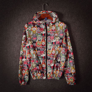 เสื้อแจ็คเก็ตมีฮู้ดแห้งเร็วสำหรับผู้ชาย ฤดูใบไม้ผลิและฤดูร้อน เสื้อคลุมกันฝนบางระบายอากาศได้ดี กันแดดสำหรับคู่รัก เสื้อคลุมกันฝนแฟชั่น