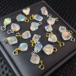 Natural Sea Island Color Blue Moonstone Pendant S925 Silver Embedded Fashion Jewelry World Style Storm Dance Brand