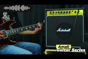 ampli gitar 3 input 7 inch ada bluetooth efek distorsi & efek delay bisa untuk karaoke bonus kabel jacksenar gitar hanger