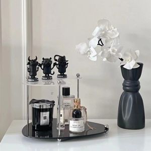 Acrylic Cosmetic Storage Rack Bathroom Vanity Jewelry Display Stand Ins Perfume Cup Organizer Desktop Showcase Holder