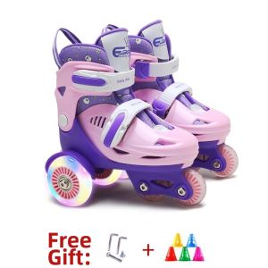 Children Beginner Flashing Roller Skates