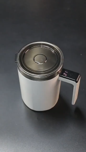 S1 Cangkir Mug Pengaduk Kopi Magnet Cerdas Otomatis Elektrik USB Stainless Steel 304 Cup Smart 500ml