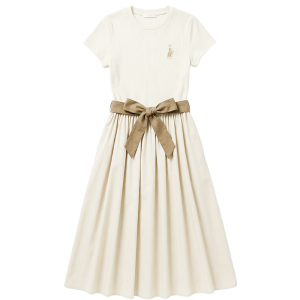 Juicy Couture | Rib Knit Paneling Short Sleeve Dress