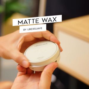 Authentic Ubersuave Hair Styling Series - Matte Wax - Strong Hold Pomade - Volumizing Clay Pomade - Hair Spray - Powder