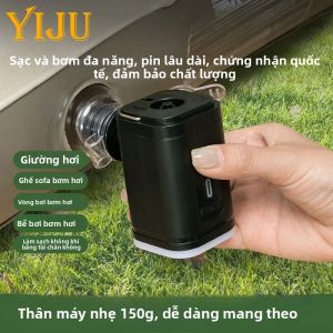 Máy Bơm Khí Mini Di Động YIJU Sạc USB Pin 1200mAh Dùng Để Bơm Hơi Và Xả Hơi Phao Bơi Giường Hơi Túi Hút Chân Không