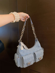 MY&FSNH | Fashionable Retro Denim Shoulder Bag Crossbody Bag