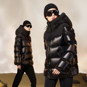 Guvet | Black High Quality Down Jacket Short Coat 3.0