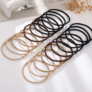 Simple Korean Style Black Hair Rope for Women THAT GIRL Brand Fine Hair Band with Elastic Hair Ties Japanese and South Korean Design