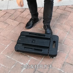 🇸🇬 Folding Hand Truck / 200kg Heavy Duty Luggage Cart / Utility Dolly Platform Cart with 6 Wheels / Flatbed Trolley