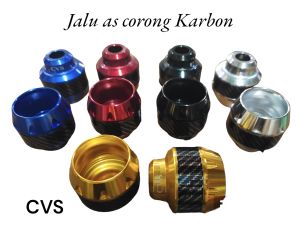 Jalu As Roda Depan Motor Model Corong Karbon Universal Semua Motor ( Harga Sepasang / 2 pcs )