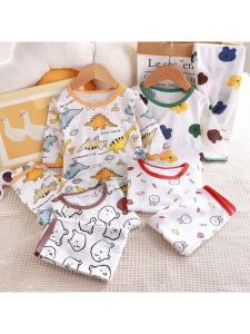 Korean Style Summer Lightweight Three-Quarter Sleeve Cotton Children Pajamas
