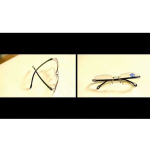 [ READY STOCK ] Reading Glasses Smart Zoom Near & Far Intelligent Zoom Reading Glasses Anti-blue Light Frameless