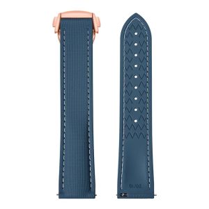 Dây Đeo Đồng Hồ Cao Su Fluoro Phổ Thông Cho Omega Seamaster Dây Đeo FKM Tháo Nhanh 18/20/21/22/24mm Tương Thích Với Rolex Tudor