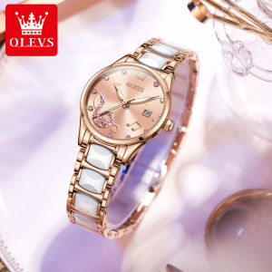 OLEVS | OLEVS Brand Ceramic Room Steel Strip Quartz Womens Watch 3605