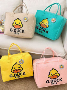 กระเป๋าเดินทางแบบถือสำหรับเด็กนักเรียนหญิง ความจุขนาดใหญ่ น้ำหนักเบา กระเป๋าใส่ของสำหรับทารกในครรภ์ กระเป๋าเดินทางแบบพกพา