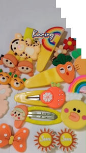 Jepitan Rambut Korea Anak Perempuan Lucu 1 Set Isi 14pcs Karakter Kartun Aksesoris Hair Pin