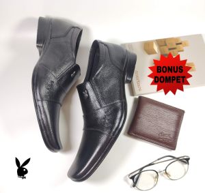 sepatu pantofel pria kulit asli casual formal kulit asli